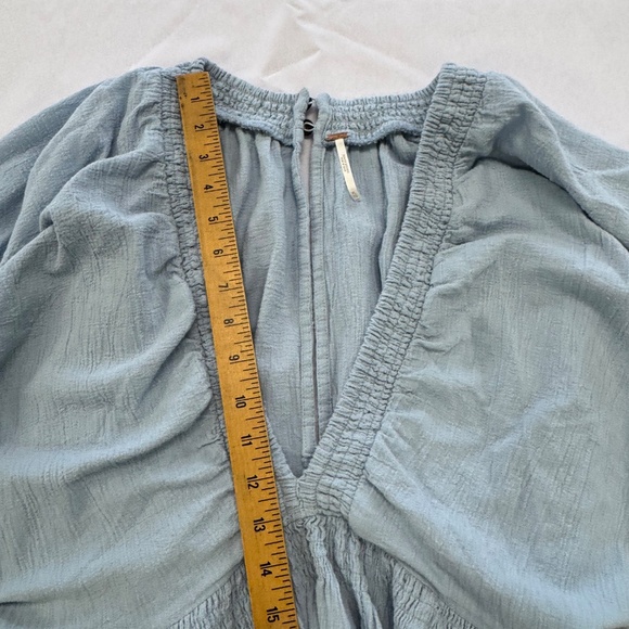 Free People For the Moment Mini Dress Blue Size XL - Picture 11 of 13